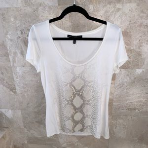 White House Black Market snake print shirt M